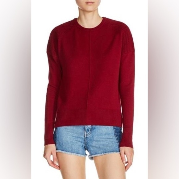 Maje Matisse Cashmere Red‎ Sweater Sz S - Picture 1 of 8